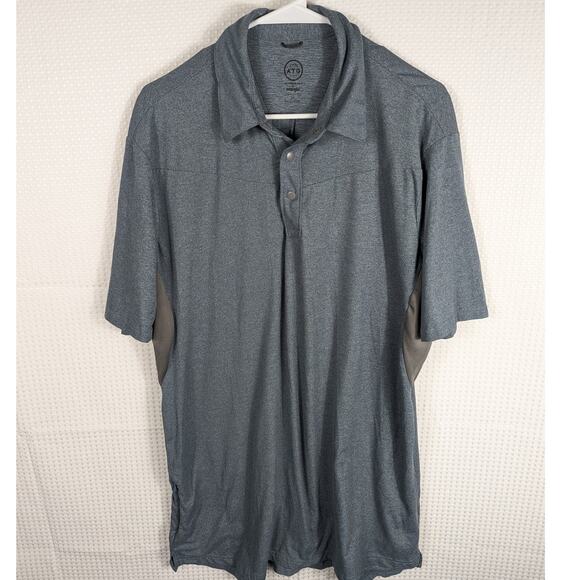 Wrangler ATG LT Polo Shirt Mens Large Tall Blue Performance Stretch Outdoor - Picture 1 of 4
